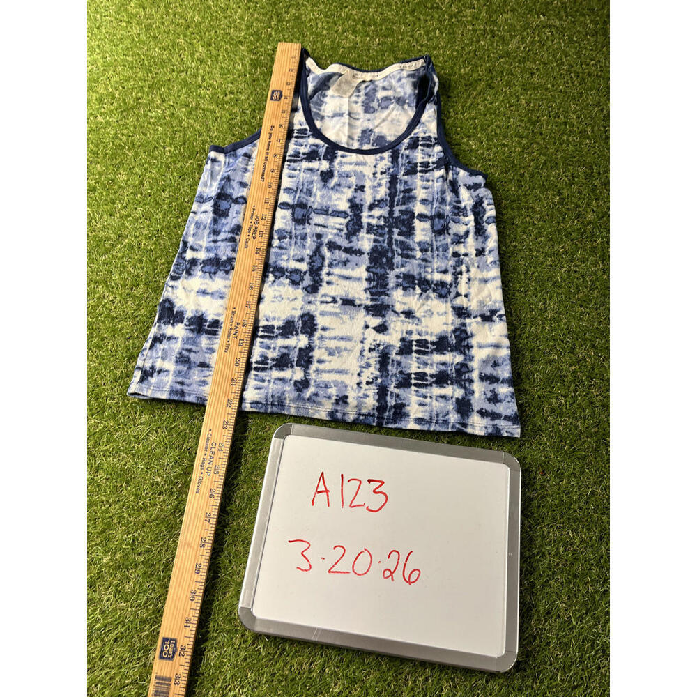 Lucky Brand Women's Blue Tie-Dye Tank Top‎ Size M